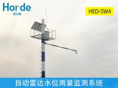 自動雷達水位雨量監(jiān)測系統(tǒng)，進行非接觸式流量測量